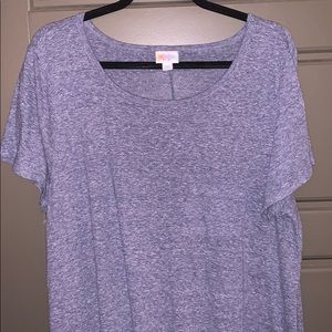 LuLaRoe Carly Ash Blue Plus Size